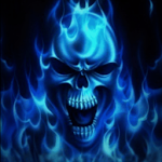 Cover Image of डाउनलोड Blue Skull Live Wallpaper 4.1 APK