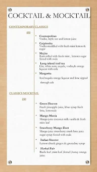Geoffrey's - Singhania Sarovar Portico menu 1
