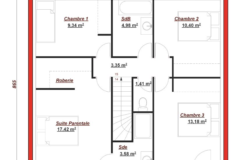  Vente Terrain + Maison - Terrain : 882m² - Maison : 130m² à Presles (95590) 