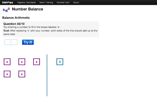 Number Balance Arithmetic 