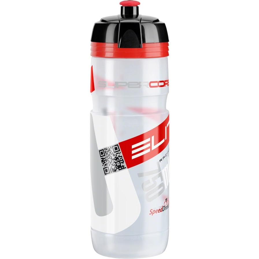 Elite Water Bottle Jet Clear/Red 750 ml