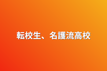 転校生、名護流高校