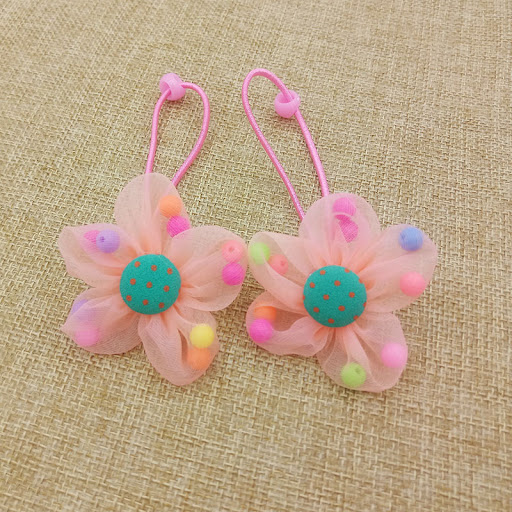 Title 3, Chiffon Flower Beads Buckle Childrens Head Orn...