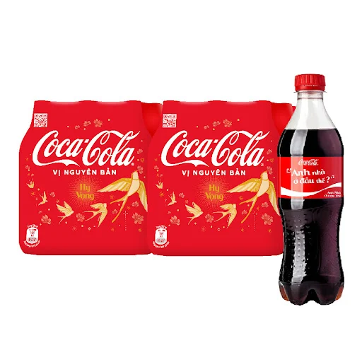 Lốc 24 Nước Giải Khát Coca-Cola Vị Nguyên Bản Original Chai 390ml