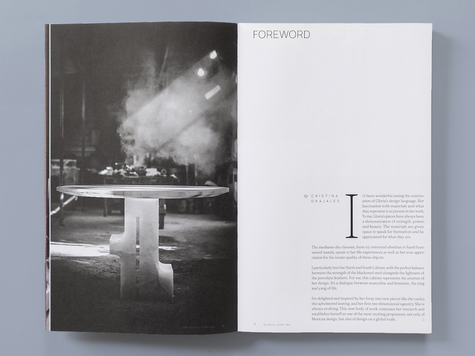 Editorial design photo of the book Gloria Cortina, The Infinite Sublime