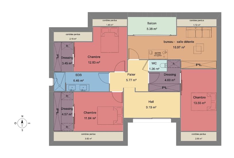  Vente Terrain + Maison - Terrain : 1 200m² - Maison : 164m² à Truyes (37320) 