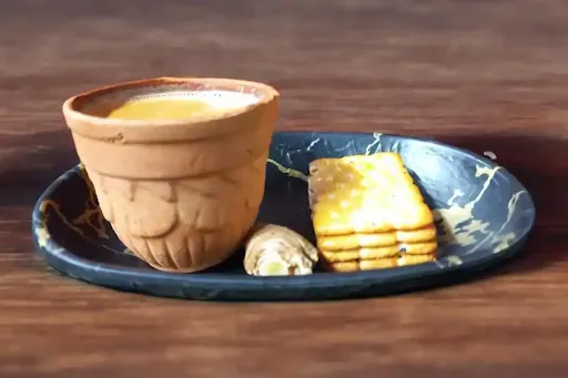 Adrak Chai [Large 2 Cups] With Unique Biscuits