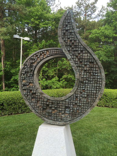 Metal Sculpture at NC Biotechnology Center