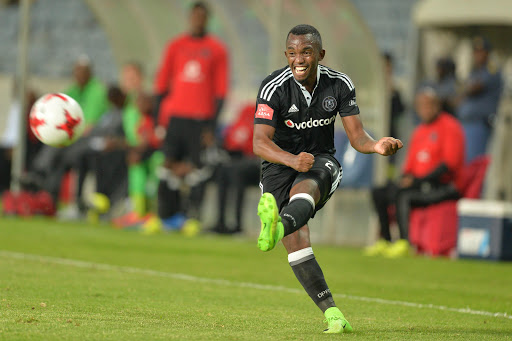 Patrick Phungwayo during the Absa Premiership match between Orlando Pirates and SuperSport United at Orlando Stadium in Johannesburg, South Africa.