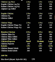 Tasty Fried Chicken-TFC menu 1