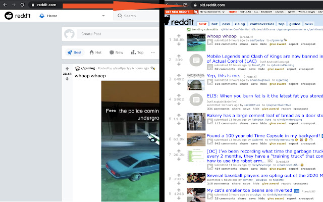 Reddit url changer chrome extension