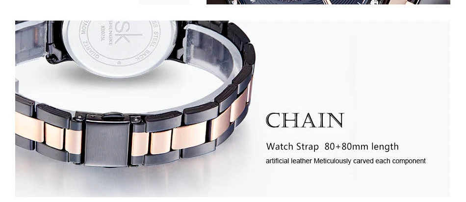 Title 5, Stalen dames business horloge met diamanten, st...