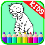 Cover Image of Descargar Colors Zombie and Plant Cartoon vs Paint 1.0.0.0 APK