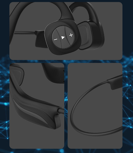 Title 4, Swimming Bone Conduction Bluetooth Headset IPX8...