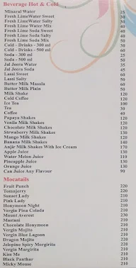 Royal Palm menu 1