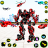 Flying Muscle Robot Car Game icon