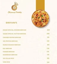 Okane Foods menu 1