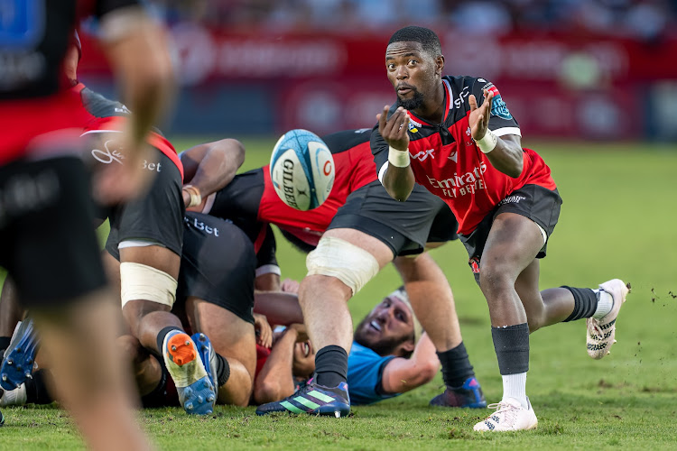 Lions scrumhalf Sanele Nohamba in action during the United Rugby Championship (URC) match against the Bulls at Loftus Versfeld on March 4 in Pretoria. Picture: GALLO IMAGES/ANTON GEYSER