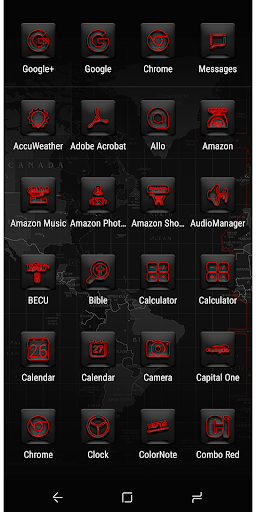 Combo Red Icon Pack