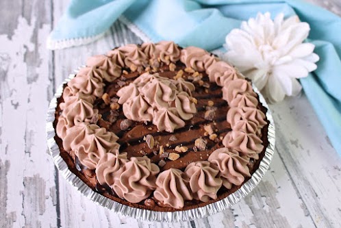 Whipped Chocolate Candy Crunch Pie