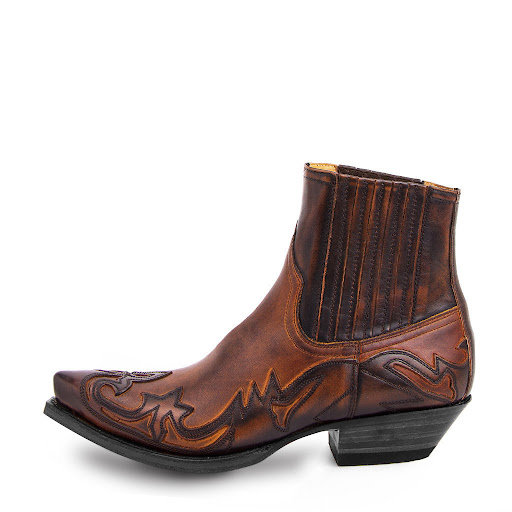 Title 8, New Hand-Rub Color Martin Cowboy Boot Neutral
