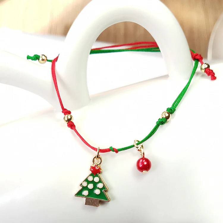Title 1, Pulsera Tejida Árbol de Navidad Reno de Nieve P...