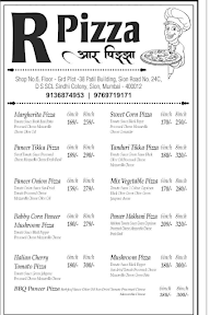 R Pizza menu 1