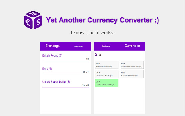 Yet Another Currency Converter