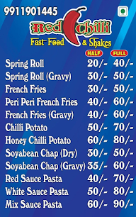 Red Chilli Fast Food menu 4