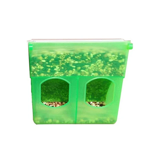NEW Pigeon Two Hole Hanging Cage Box Automatic Feeder Large Capacity Food Trough Food Storage Case Birds Supplies