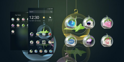 Glass Ball CM Launcher Theme