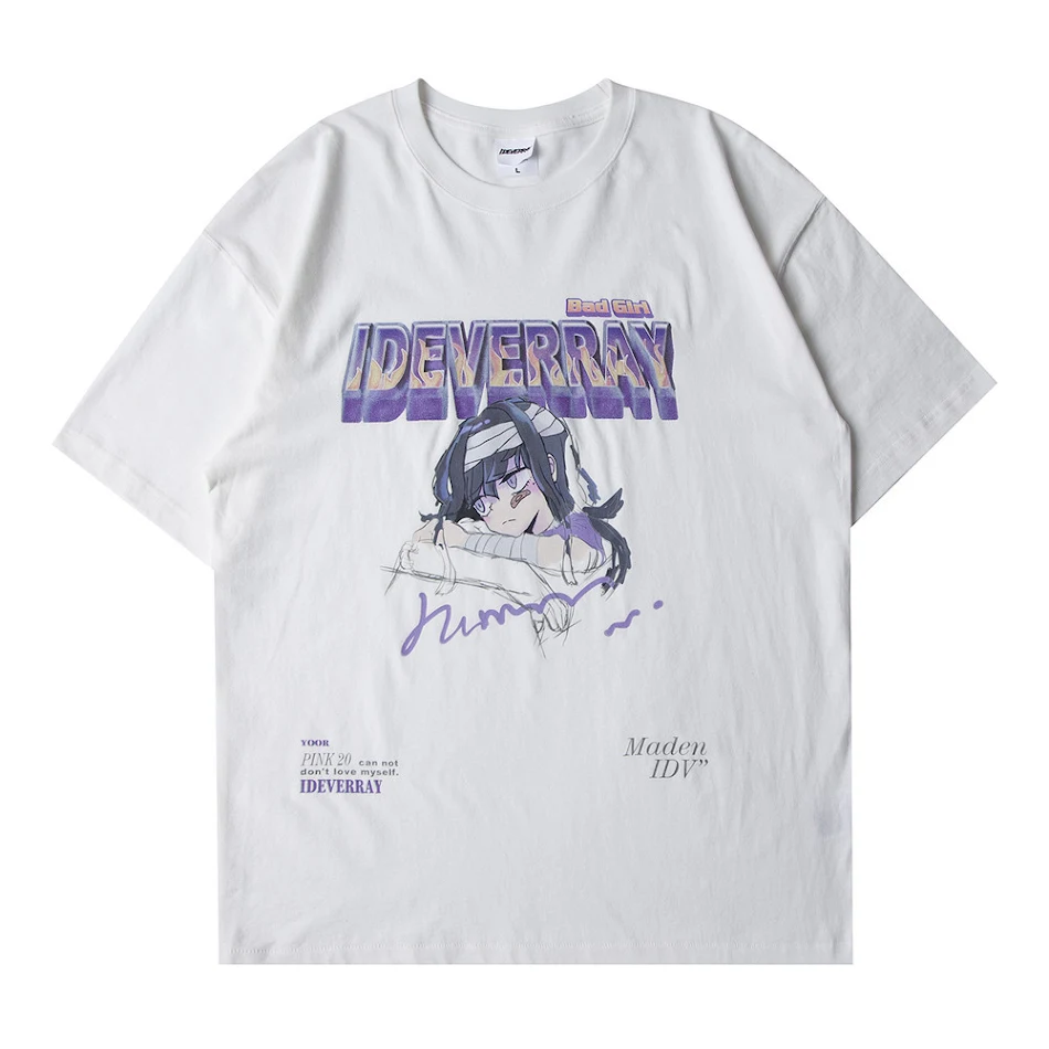 Men's Fashion Loose Cartoon Print Short Sleeve
