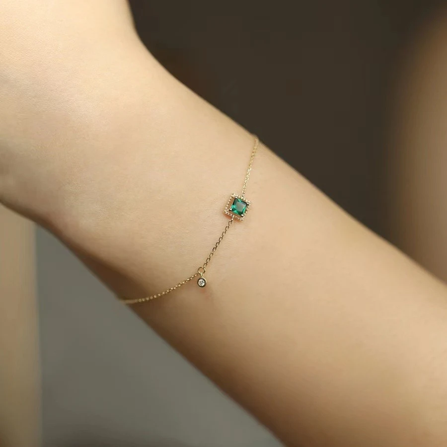 Title 2, Damesarmband stijlvol retro minimalisme vierkan...