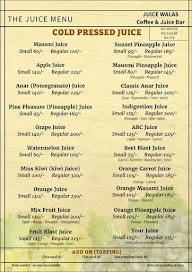 Juice Walas Coffee & Juice Bar menu 4