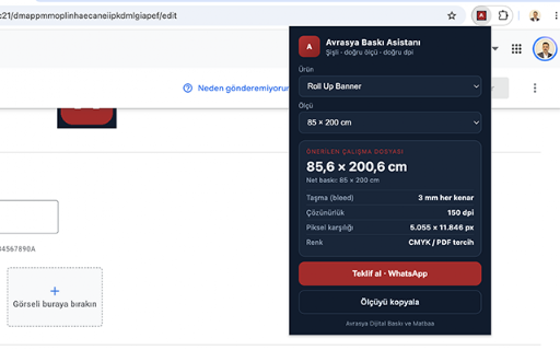 Avrasya Baskı Asistanı screenshot 1
