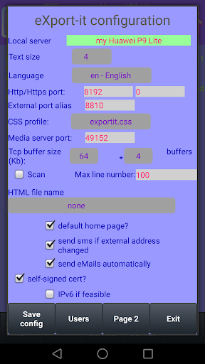 Screenshot eXportitWeb filesharing & blog