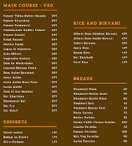 Chef's Biryani menu 2