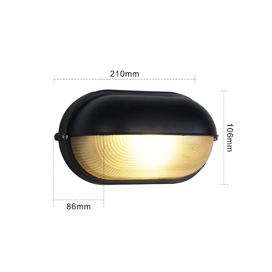 Outdoor Courtyard Balcony Exterior Waterproof Wall Lamp