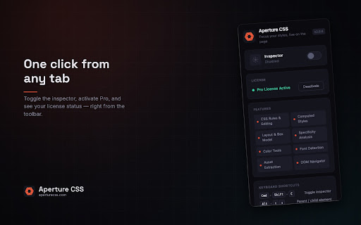 Aperture CSS screenshot 1