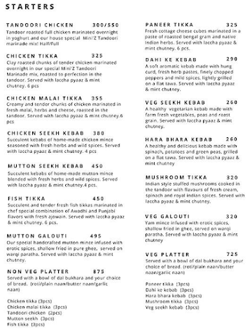 Mini'Z Kitchen menu 