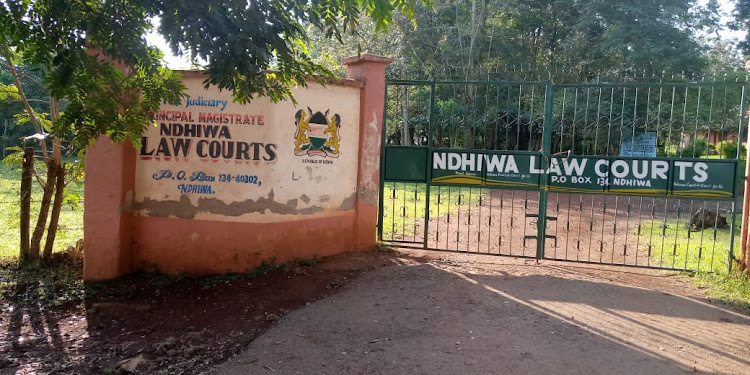 The Ndhiwa law courts where a woman accused of killing son was arraigned on March 2,2021