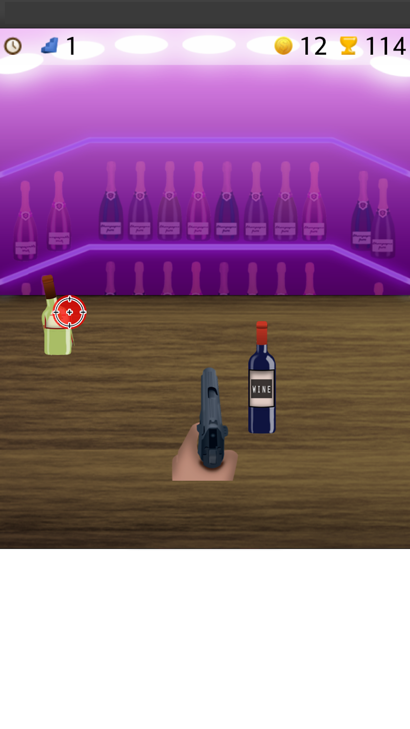 shoot wine bottles Screen 3