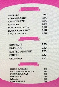 Dairy Delight Ice Cream menu 3