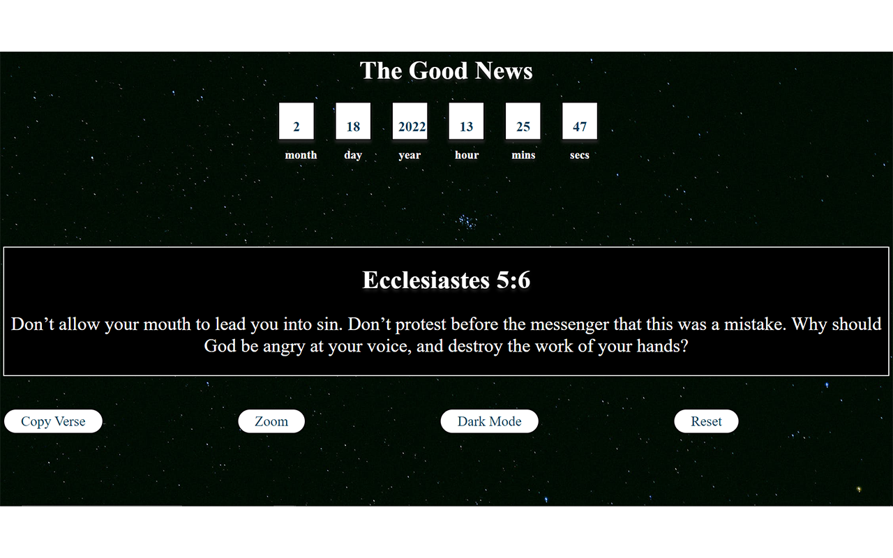 The Good News : Bible Verse Generator Preview image 3