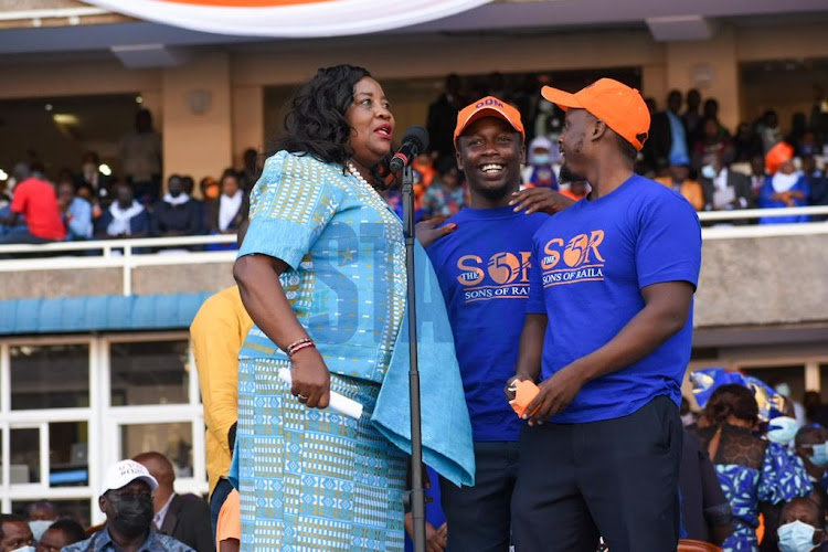 Ida Odinga's Ghanaian nephews Sankara Busya and Pakwa Busya./MERCY MUMO