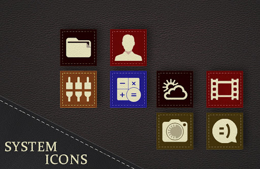 Texture Leather - Icon Pack UX Theme