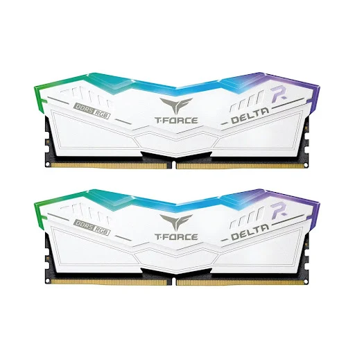 RAM desktop TEAM T-Force Delta White RGB (2 x 32GB) DDR5 5600MHz (FF4D564G5600HC36BDC01)