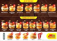 Jumboking - Indian Burger menu 1