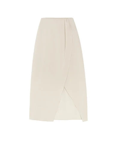 Jupe en satin fendue et irrégulière - 2