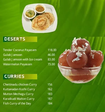 Annalakshmi menu 